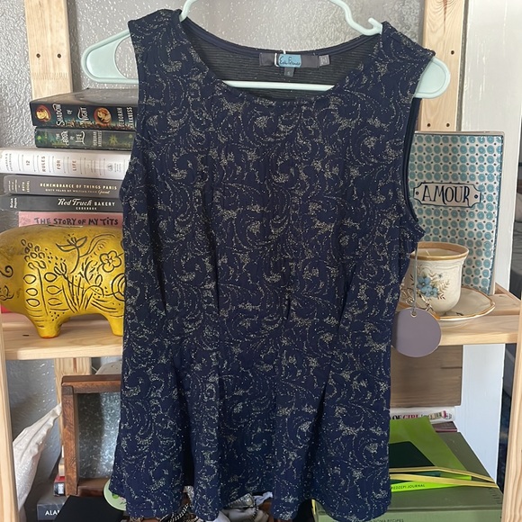 NWT Eva Franco Peplum Top - Picture 2 of 5